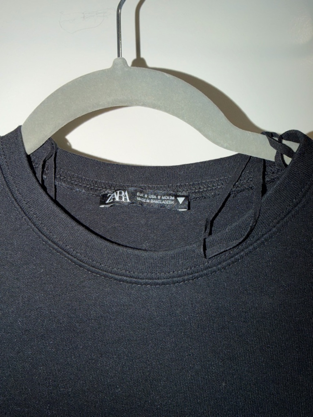 Zara - T-Shirt Dress - Black - Picture 2 of 3